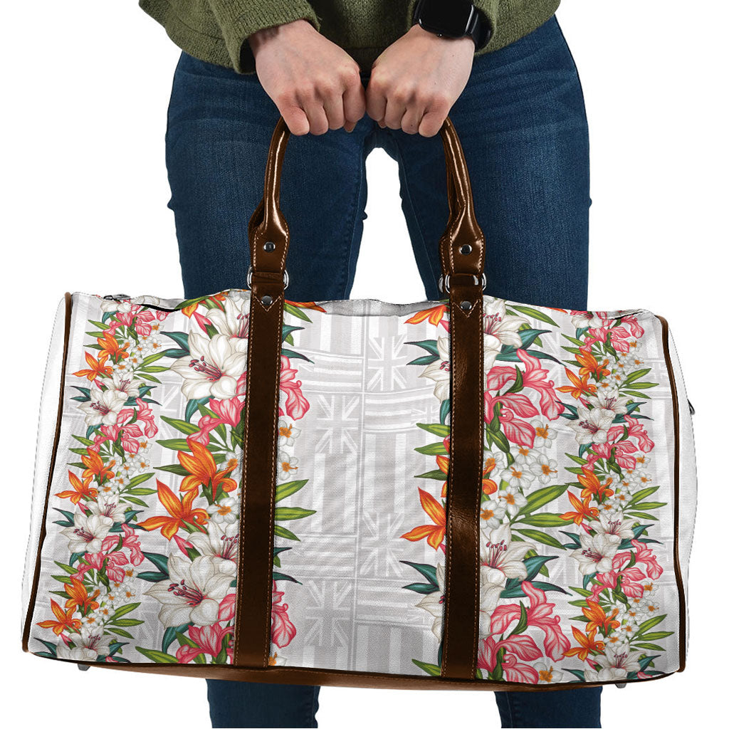 Hawaii Tropical Twist Lei Travel Bag Hawaiian Flag Motif