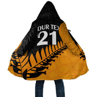 Australia New Zealand Rugby Cloak Gold Aboriginal Wallabies and Maori Black Fern - Polynesian Pride