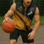 Australia New Zealand Rugby Sleeveless Zip Hoodie Gold Aboriginal Wallabies and Maori Black Fern - Polynesian Pride