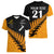 Custom Australia Wallabies and Aotearoa Rugby Women V Neck T Shirt Kangaroo Black Fern Maori Gold Vibe LT9 - Polynesian Pride
