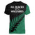 Australia Wallabies and Aotearoa Rugby Women V Neck T Shirt Kangaroo Black Fern Maori Green Vibe LT9 - Polynesian Pride