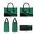 Australia New Zealand Rugby Leather Bag Green Aboriginal Wallabies and Maori Black Fern - Polynesian Pride