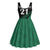 Australia New Zealand Rugby Midi Dress Green Aboriginal Wallabies and Maori Black Fern - Polynesian Pride