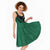 Australia New Zealand Rugby Midi Dress Green Aboriginal Wallabies and Maori Black Fern - Polynesian Pride