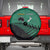 Australia New Zealand Rugby Spare Tire Cover Green Aboriginal Wallabies and Maori Black Fern - Polynesian Pride