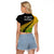 Australia Wallabies and Aotearoa Rugby Raglan Cropped T Shirt Kangaroo Black Fern Maori Gradient Vibe LT9 - Polynesian Pride