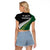 South Africa and Aotearoa Rugby Raglan Cropped T Shirt Springboks Black Fern Maori Vibe LT9 - Polynesian Pride