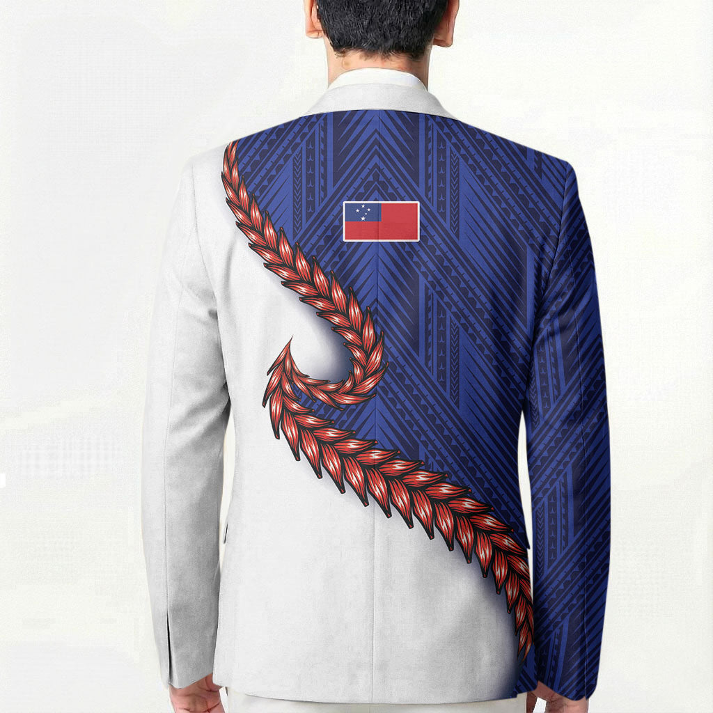 Ula Fala Red Samoa Chief Blazer Samoan Art Black Tribal