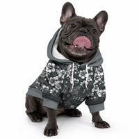 Black Hawaiian Tapa Tribal Hibiscus Pet Hoodie LT9 - Polynesian Pride