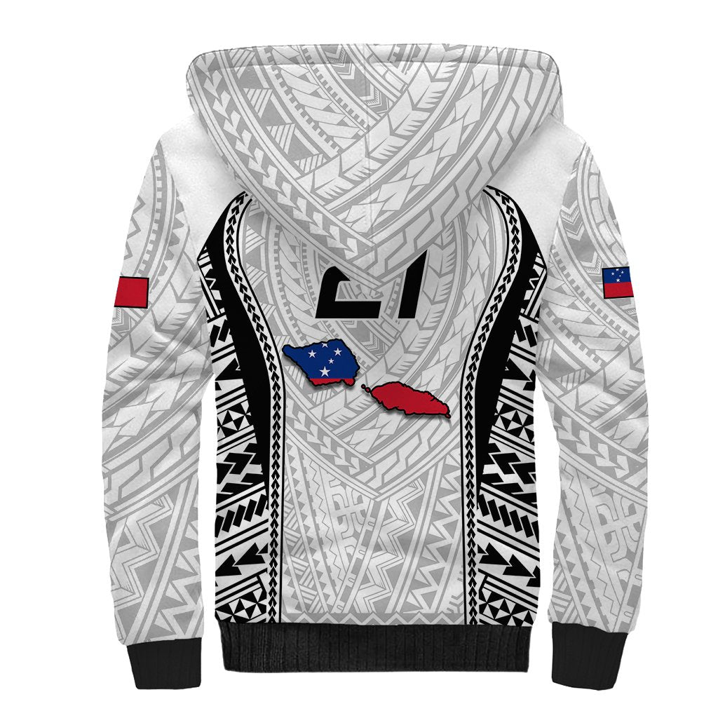 Custom Samoa Rugby Sherpa Hoodie Go Champions World Cup 2023 Polynesian Unique LT9 - Polynesian Pride