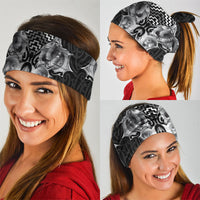Aotearoa Kowhaiwhai Poutama Black Motif Neck Gaiter LT9 - Polynesian Pride