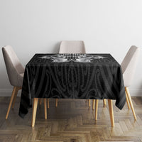 Aotearoa Kowhaiwhai Poutama Black Motif Tablecloth LT9 - Polynesian Pride