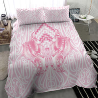 Aotearoa Kowhaiwhai Poutama Pink Motif Bedding Set LT9 - Polynesian Pride