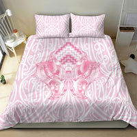 Aotearoa Kowhaiwhai Poutama Pink Motif Bedding Set LT9 - Polynesian Pride