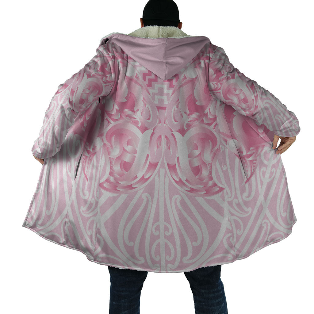 Aotearoa Kowhaiwhai Poutama Pink Motif Cloak LT9 - Polynesian Pride