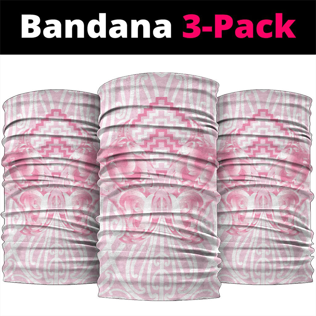 Aotearoa Kowhaiwhai Poutama Pink Motif Neck Gaiter LT9 package One Size: 25*50cm Pink - Polynesian Pride