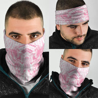 Aotearoa Kowhaiwhai Poutama Pink Motif Neck Gaiter LT9 - Polynesian Pride