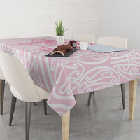 Aotearoa Kowhaiwhai Poutama Pink Motif Tablecloth LT9 - Polynesian Pride