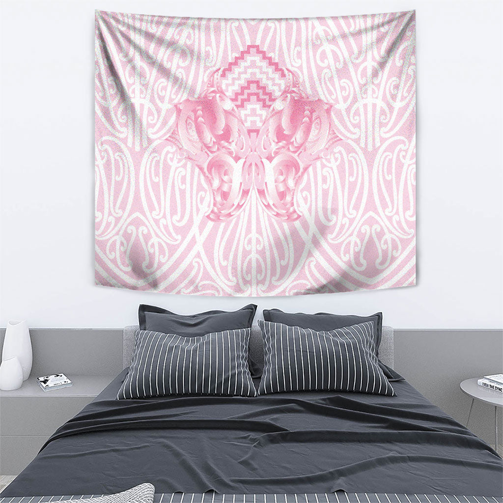 Aotearoa Kowhaiwhai Poutama Pink Motif Tapestry LT9 - Polynesian Pride
