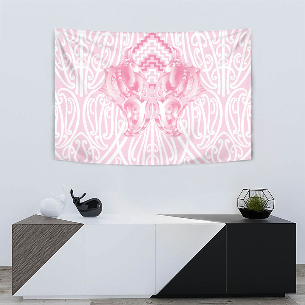 Aotearoa Kowhaiwhai Poutama Pink Motif Tapestry LT9 - Polynesian Pride