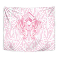 Aotearoa Kowhaiwhai Poutama Pink Motif Tapestry LT9 - Polynesian Pride