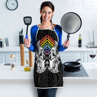 Aotearoa Kowhaiwhai Poutama Rainbow Motif Apron LT9 - Polynesian Pride