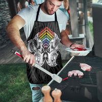 Aotearoa Kowhaiwhai Poutama Rainbow Motif Apron LT9 - Polynesian Pride
