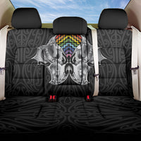 Aotearoa Kowhaiwhai Poutama Rainbow Motif Back Car Seat Cover LT9 One Size Rainbow - Polynesian Pride