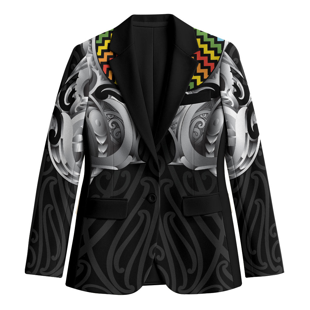 Aotearoa Kowhaiwhai Poutama Rainbow Motif Blazer LT9 Unisex Rainbow - Polynesian Pride