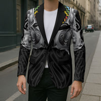 Aotearoa Kowhaiwhai Poutama Rainbow Motif Blazer LT9 - Polynesian Pride