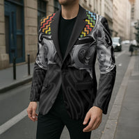 Aotearoa Kowhaiwhai Poutama Rainbow Motif Blazer LT9 - Polynesian Pride