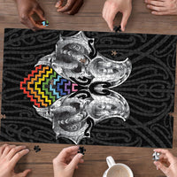 Aotearoa Kowhaiwhai Poutama Rainbow Motif Puzzle LT9 - Polynesian Pride