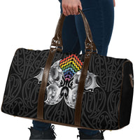 Aotearoa Kowhaiwhai Poutama Rainbow Motif Travel Bag LT9 - Polynesian Pride