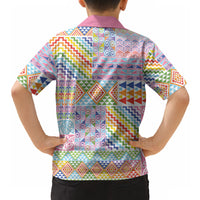 Aotearoa Kowhaiwhai Taniko Patchwork Rainbow Motifs Hawaiian Shirt LT9 - Polynesian Pride
