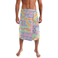 Aotearoa Kowhaiwhai Taniko Patchwork Rainbow Motifs Lavalava LT9 Rainbow - Polynesian Pride