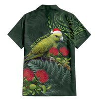 Meri Kirihimete Kakapo Family Matching Mermaid Dress and Hawaiian Shirt Green Silver Fern Christmas Vibe LT9 - Polynesian Pride