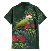 Meri Kirihimete Kakapo Family Matching Summer Maxi Dress and Hawaiian Shirt Green Silver Fern Christmas Vibe LT9 - Polynesian Pride