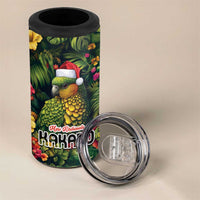 Meri Kirihimete Kakapo 4 in 1 Can Cooler Tumbler New Zealand Christmas with Tropical Vibe LT9 - Polynesian Pride