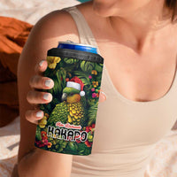 Meri Kirihimete Kakapo 4 in 1 Can Cooler Tumbler New Zealand Christmas with Tropical Vibe LT9 - Polynesian Pride