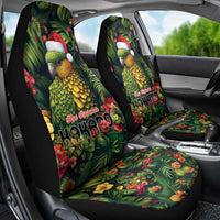 Meri Kirihimete Kakapo Car Seat Cover New Zealand Christmas with Tropical Vibe LT9 - Polynesian Pride