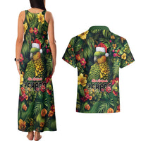 Meri Kirihimete Kakapo Couples Matching Tank Maxi Dress and Hawaiian Shirt New Zealand Christmas with Tropical Vibe LT9 - Polynesian Pride