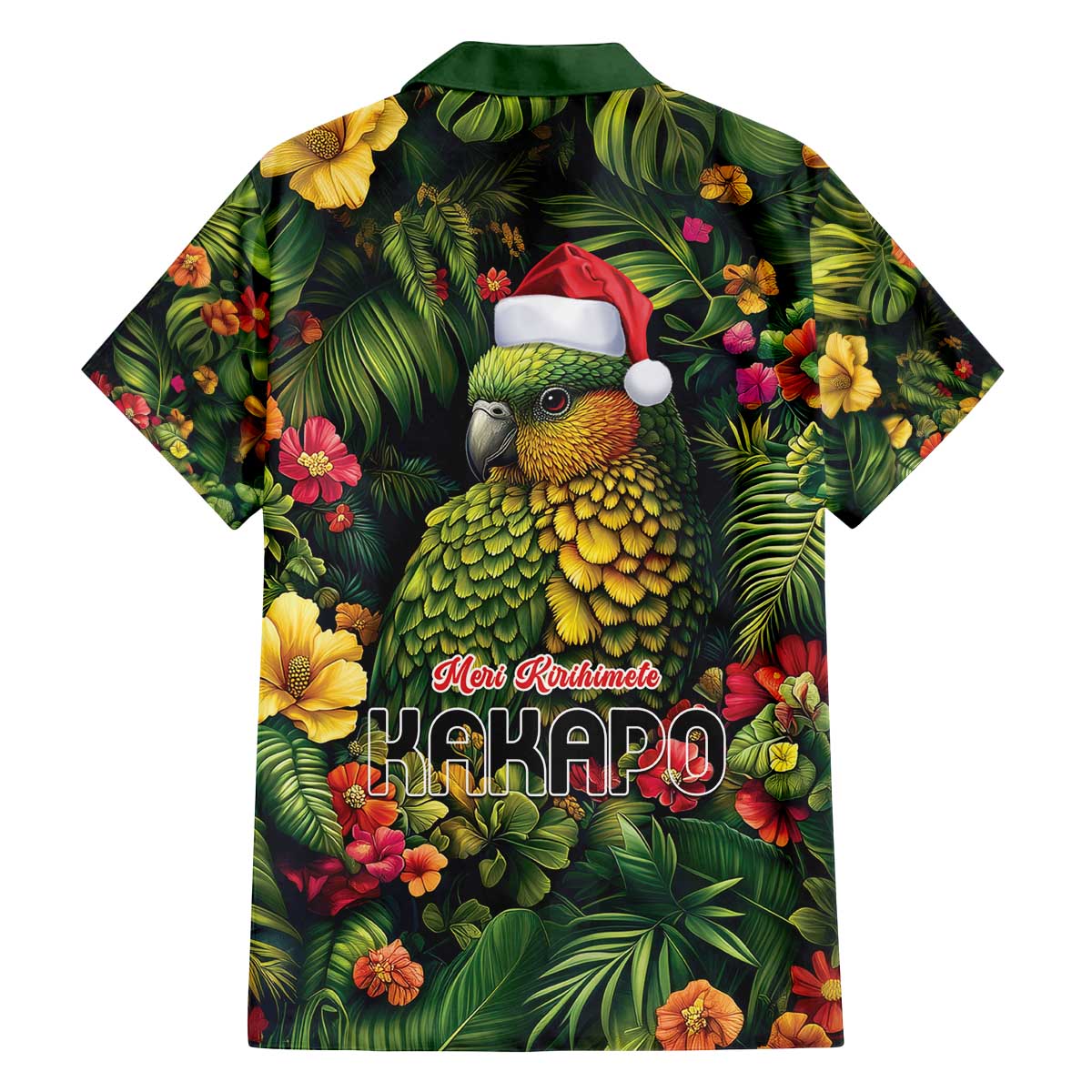 Meri Kirihimete Kakapo Family Matching Off The Shoulder Long Sleeve Dress and Hawaiian Shirt New Zealand Christmas with Tropical Vibe LT9 - Polynesian Pride