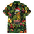 Meri Kirihimete Kakapo Family Matching Off The Shoulder Long Sleeve Dress and Hawaiian Shirt New Zealand Christmas with Tropical Vibe