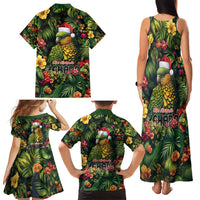 Meri Kirihimete Kakapo Family Matching Tank Maxi Dress and Hawaiian Shirt New Zealand Christmas with Tropical Vibe LT9 - Polynesian Pride