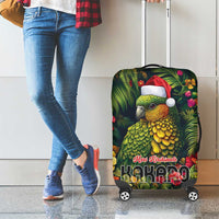 Meri Kirihimete Kakapo Luggage Cover New Zealand Christmas with Tropical Vibe LT9 - Polynesian Pride