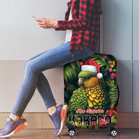 Meri Kirihimete Kakapo Luggage Cover New Zealand Christmas with Tropical Vibe LT9 - Polynesian Pride