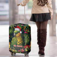 Meri Kirihimete Kakapo Luggage Cover New Zealand Christmas with Tropical Vibe LT9 - Polynesian Pride