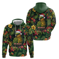 Meri Kirihimete Kakapo Zip Hoodie New Zealand Christmas with Tropical Vibe LT9 - Polynesian Pride