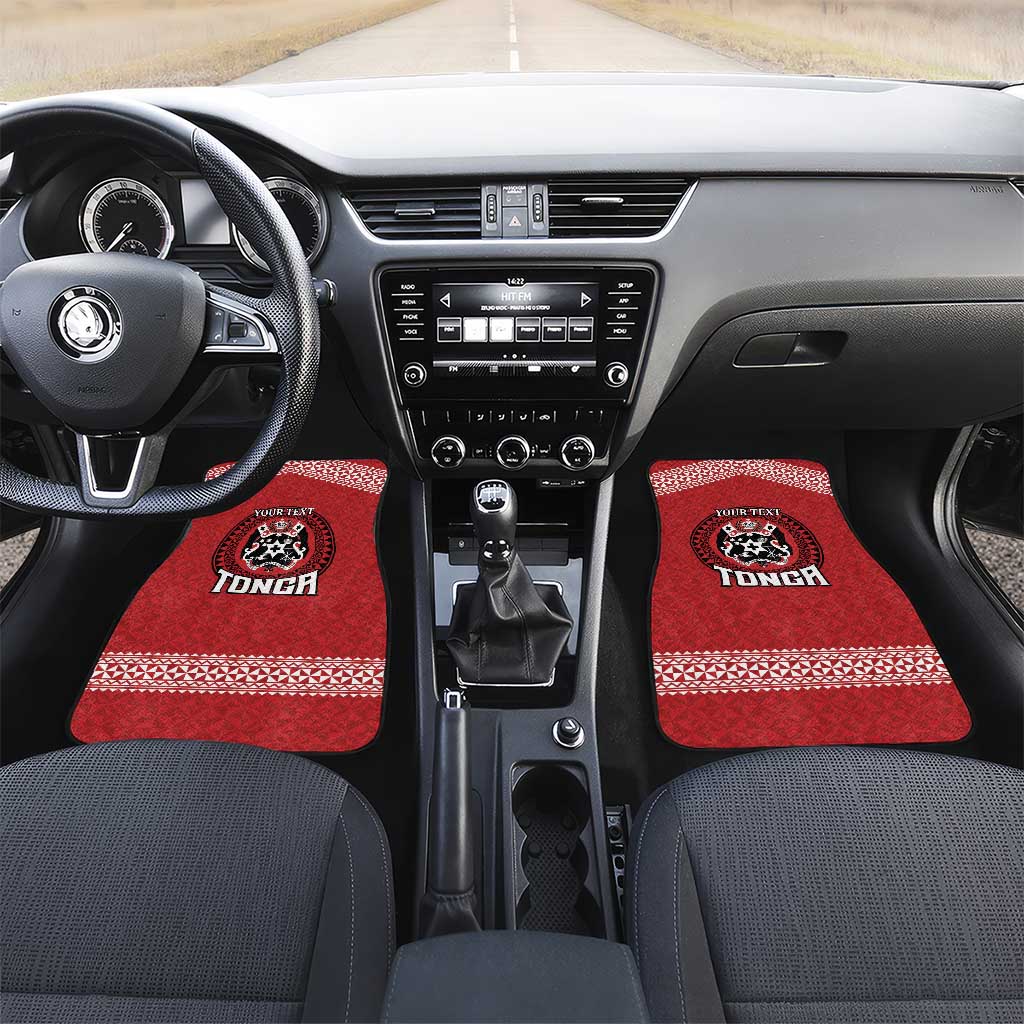 Tonga Rugby XIII Custom Car Mats Mate Ma'a Tonga with Ngatu Pattern