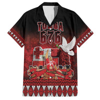 Custom Tonga 676 Haamonga a Maui Family Matching Puletasi and Hawaiian Shirt Tongan Sipi Tau Unique Dance LT9 Dad's Shirt - Short Sleeve Red - Polynesian Pride